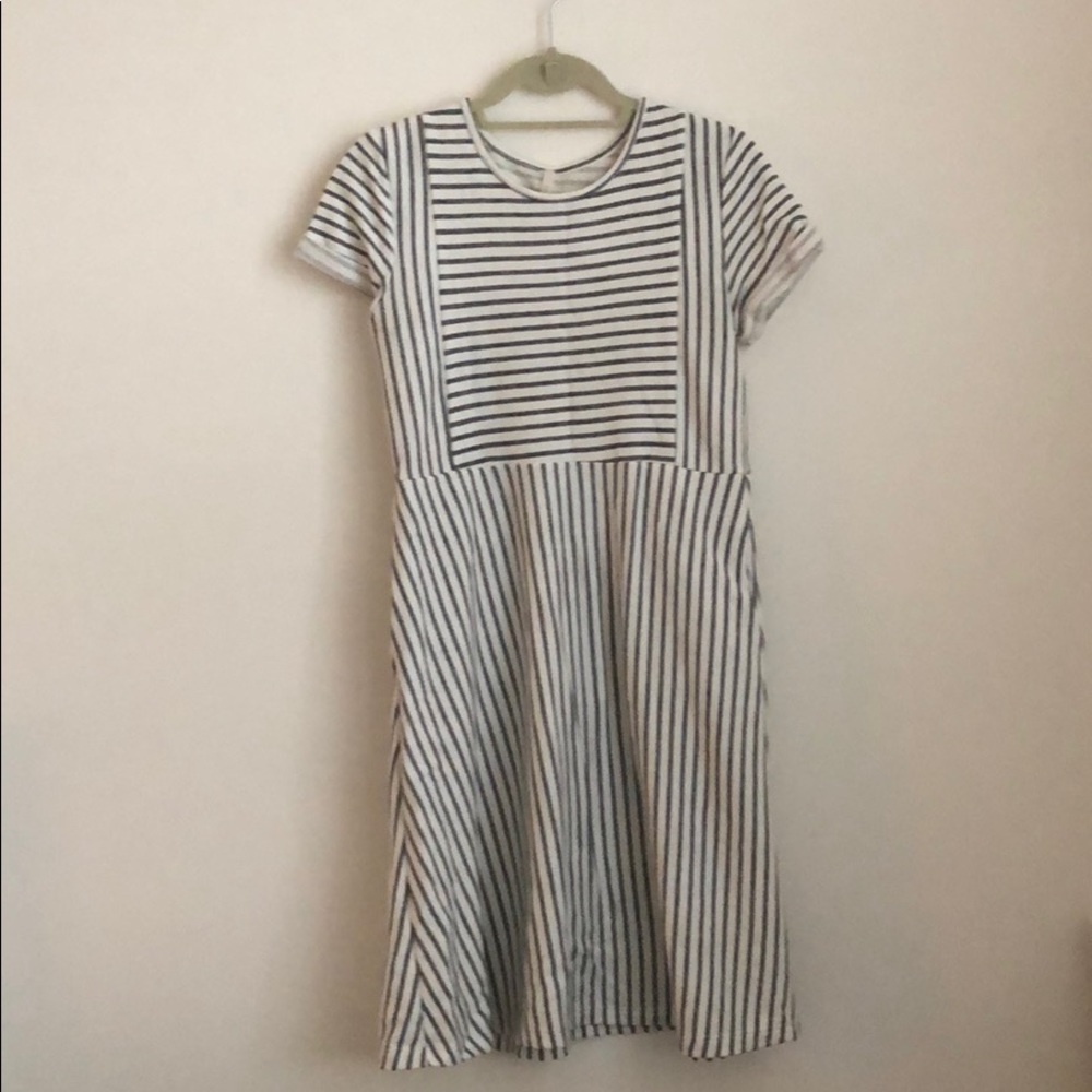 Lime n chili striped midi dress